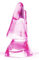 Eleganter, schimmernder Brillenhalter NASE aus Glas (Pink)
