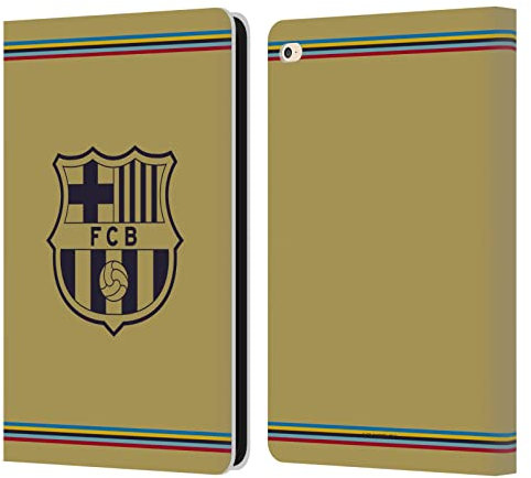 Head Case Designs Licenciado Oficialmente FC Barcelona Away 2022/23 Crest Kit Carcasa de Cuero Tipo Libro Compatible con Apple iPad Air 2 (2014)