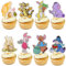 MEMOVAN Winnie Cupcake-Topper, 48 Stück, klassische Puuh-Cupcake-Picks, Winnie-Kuchenaufsatz, Cupcake-Dekorationen für klassische Puuh-Geburtstag, Winnie-Babyparty