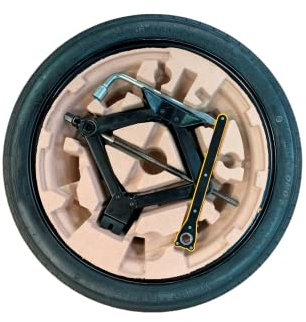 D'ANGELO 1988 Ersatzrad, Ersatzteile, 43,2 cm (17 Zoll), kompatibel mit MG Zs Benzin, mit Wagenheber und Organizer