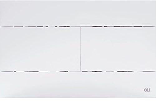 Plakette slim dual weiß