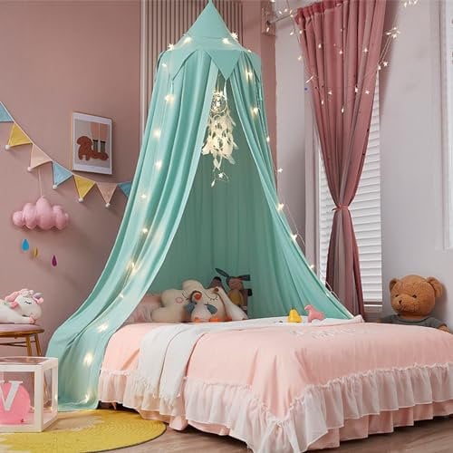 ZIQINPSQ Moskitoschutz Bett,Moskitonetz Doppelbett und Einzel Bett,Insektenschutz Faltbare Tragbares für Mädchen Zuhause, Garten, Balkon, Camping. (Grün)