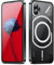 XMTON Coque pour Nothing Phone (1) pour Magsafe, Coque de Cadre en métal, Protection de l'appareil Photo, Coque de téléphone Ultra - Mince Antichoc, Anti-Traces de Doigts et Anti-Rayures, Noir