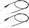 Clutch Cable Replacement, 2 Pieces Motorcycle Throttle Cable Replacement, 1.1m, Black, for 50cc, 90cc, 110cc, 125cc & 140cc-250CC 4-stroke bikes