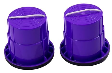 Perfeclan 2 Stück -Stelzen, GEH-Stelzen, Picknick-Spielzeug, Spiel, Eimer-Stelzen, Kinder-Stepper-Spielzeug für Mädchen und Kinder, LILA