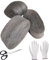 WANYI 3 Rouleaux Paille de Fer avec Ciseaux Gants Laine d'acier Fine 0000 Inoxydable Paille de Fer pour le Nettoyage et le Polissage Laine d'acier Anti-intrusion pour Trous Fissures Murs (A)
