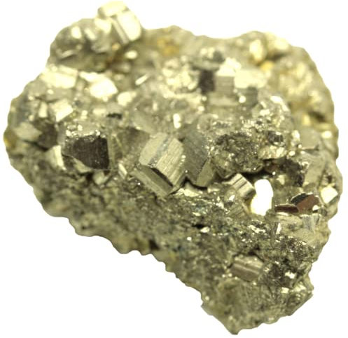 Steinfixx Pyrit Kristall Stufe I 400 gr. I 80 mm I Heilstein I Edelstein I Rohstein I Glücksstein I Peru