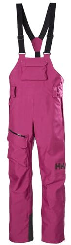 Helly-Hansen Powderqueen Bib Pant - Damen Schneehose zum Skifahren, wasserdicht, isolierte Winterausrüstung, 663 Magenta 2.0 - L