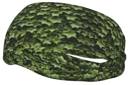 Floral Swirls Ivy The Sports Stirnband für Laufen, Radfahren, Basketball, Fitness, Workout, dehnbares Uni-Haarband