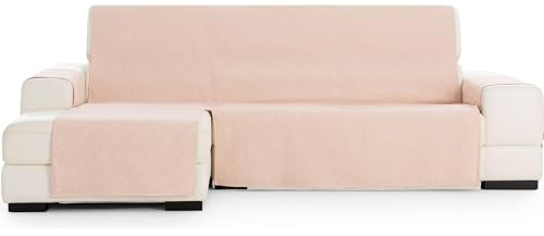 ECOMMERC3 | Left Size Chaise Longue Sofa Cover – Easy Installation Chaise Longue Sofa Cover with Elastic Bands Tile Colour Compatible with Left or Right Chaise Longue Sofas