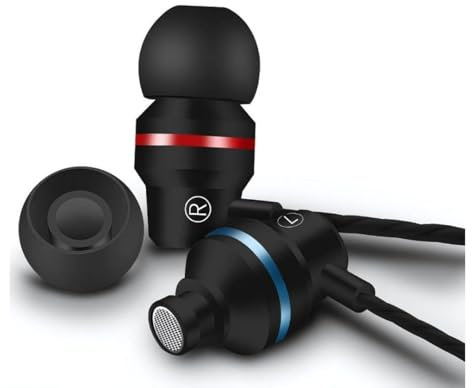 Earphones Wired In-Ear Headphones, Headphones for Android Phones, Samsung Wired Earbuds with Microphone Noise Isolating Headset Compatible with Samsung Android Tablets Laptops Computers (Black)