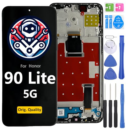 iYAiYO Pantalla LCD Táctil Repuesto Compatible con Honor 90 Lite Original con Marco Reparación Pantalla Display Completa Digitalizador De Reemplazo con Herramientas