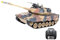 efaso Ferngesteuerter Panzer German Leopard 1:18 - Panzer ferngesteuert mit Schussfunktion, drehbarer Turm, Sound&Licht - Panzer Modell/RC Panzer (German Leopard - Sandfarben Standart Set)