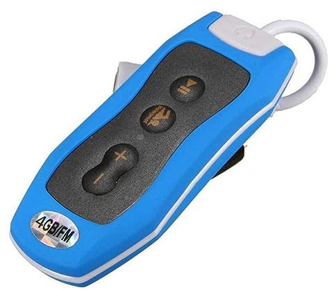 Qusedwey Clip Impermeabile IPX8 Lettore MP3 Radio FM Suono Stereo Nuoto Immersioni Surf Ciclismo Sport Lettore Musicale con FM(C) Riutilizzabile