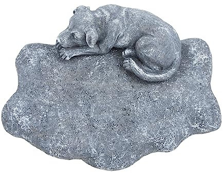 Toddmomy Hund Gedenkstein aus Langlebigem Harz Wasserdichtes Tiergrabmal für Hunde Personalisierbare Erinnerungsstatue für Garten Dekorative Gedenktafel für Verstorbene Haustiere