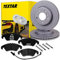 TEXTAR Bremsscheiben 345mm + Beläge vorne passend für A6 Allroad C7 4G