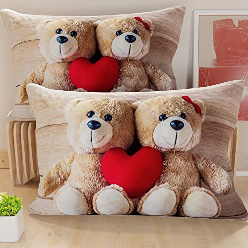 PETTI Artigiani Italiani – 2 Kissenbezüge 80x40 cm Mikrofaser – Sofakissenhüllen Dekokissen – Zierkissenbezüge für Couch, Bett, Wohnzimmer – Weiche Kissenhüllen mit modernem Design – Made in Italy