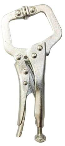 Locking C Clamp Welding Clamps, Mi/Ni Long Nose and Curved Jaw Locking Pliers for Welding Pack of 3 Multiple Sizes