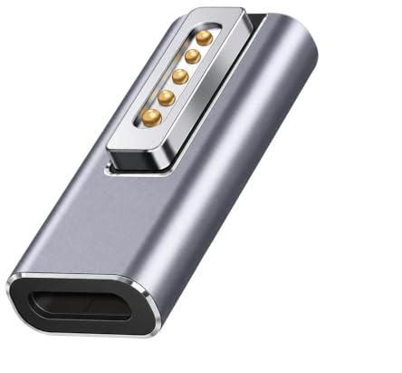 SEASJHBAY USB C Magnet Adapter für MacBook Pro/Air, Laptop-Ladekonverter für Magsafe 2, Typ C zu Magnetische T-Spitze Magsafe Adapter, Magsafe 2 Ladekabel für MacBook Pro/Air ab 2012, PD 100W
