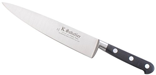 K SABATIER - Cuisine 20 Cm Gamme Vintage Au Carbone - Acier Carbone - Manche Noir - 100% Forge - Entièrement Fabrique en France