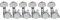 Musiclily Pro 6 in Linea Meccaniche Autobloccanti Locking Tuners per Chitarra Elettrica Fender Strat Tele, Cromato
