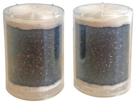 AQUAWATER - 2er-Set Aktivkohlepatronen für Untertischfilter, zur Entfernung von Geschmacks- und Geruchsstoffen aus dem Wasser, das aus dem Wasserhahn kommt - Haltbarkeit der Patrone: 3 Monate