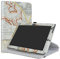 Lenovo Tab 4 10 Rotating Case,LiuShan 360 Degree Rotation Stand PU Leather With Cute Pattern Cover for Lenovo Tab 4 10 10.1 inch Tablet,Map White