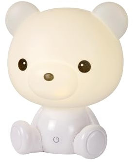 LUCIDE DODO BEAR - Tischlampe Kinderzimmer - LED 3 StepDim - 1x3W 4000K - Weiß