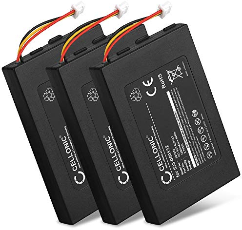 CELLONIC 3X Ersatz Akku 533-000132 für Logitech G533, Logitech G933 Wireless Kopfhörer Ersatzakku 1200mAh Batterie, Kopfhörerakku, Bluetooth Headset
