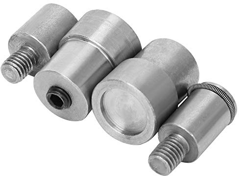 4pcs Druckknopf-Matrizenform Silber-Edelstahl-Druckknopf-Kits für die Druckknopfpressmaschine 651/633/831, Handwerkzeuge & Zubehör