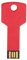 ASHATA Key Shape USB Flash Drive, Red Metal Key Jump Drive Memory Stick, Portable Thumb Drive USB Stick Expansion Disk for Car Computer Use Home(64GB)