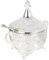 Luxshiny Vintage Storage Box Sugar Bowls with Lid and Silver Carved Condiment Container Metal Seasoning Condiment Pot Pepper Containers for Home Kitchen Restaurant Bottle Dispenser