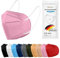 TubeRoo FFP2 Maske MHD 04.2025 pink hellpink 5 Stück Masken aus Deutschland, Made in Germany, weiche Ohrschlaufen Bänder, Atemschutzmaske, Mundschutz, Schutzmaske, Staubmaske, Feinstaubmaske