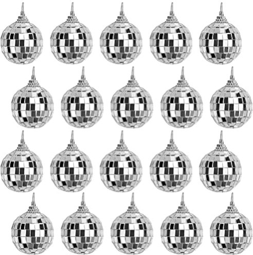 ibasenice 24stücke Wiederverwendbare Kugelornamente Hängende Weihnachtskugeln Spiegelnde Christbaumkugeln Für Bastelarbeiten Und Dekorationen