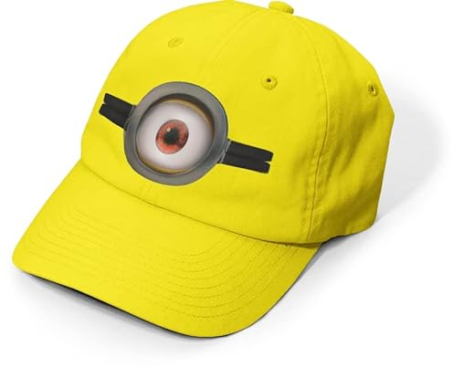 MFAZ Morefaz Ltd Minion Brille Kostüm Ich - Einfach unverbesserlich Brille Brille Brille Erwachsene Gelb Cap Aufkleber One Two Eye