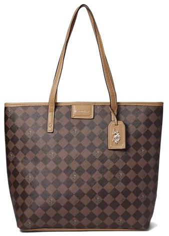 U.S. POLO ASSN. Diamond Signature Tragetasche, Hellbraun / Braun, 1SZ