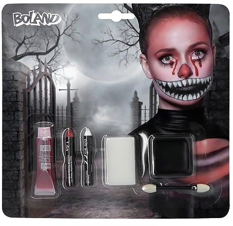 Boland - Schminkset für Kinder und Erwachsene, mehrteiliges Make-Up Set für die Halloween Party, ideal für Horror Kostüme