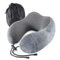 Emwel Nackenkissen Flugzeug, Reisekissen Memory Foam, Ergonomisch Gestaltetes Nackenhörnchen, Nackenkissen Reise,Reise Gadgets,Ideal für Reisen, Flugzeug, Auto, Büro-Grey