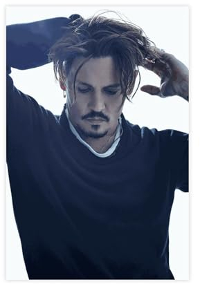 FrySky Schauspieler Johnny Depp Poster 14 Leinwand Poster Schlafzimmer Dekor Sport Landschaft Büro Zimmer Dekor Geschenk ungerahmt 30 x 45 cm