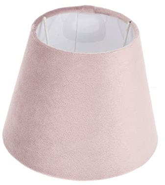 Angoily Abat-jour Tambour Velours Rose Cache-lumière Décoratif Pour Lampe Abat-jour Vintage Pour Maison Petit Abat-jour Pour Chambre