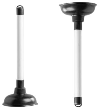 Ranian's Sturalavandini per WC resistente con strumento professionale per cucina, doccia, bagno e lavandino, manico in plastica da 26 cm e ventosa in gomma da 11 cm, facile da pulire