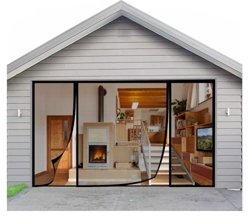 Magnet Fliegengitter Balkontür 175x230cm magnetische Adsorption magnetisches Moskitonetz Vorhang Insektenschutzgitter Kinderleichte Klebemontage für Balkontür Wohnzimmer,Schwarz