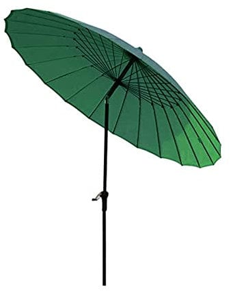 KOHARA Parasol Parasol Vintage Vert Parasol de Patio, Restaurant Café Boutiques Parasol Robuste, Parasol de Table extérieur de 9 pieds pour Voyage Soleil Camping