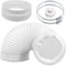 SPARES2GO Universal Vent Duct Hose Extension Kit for Air Con Conditioner Flexible White 6in 152mm 3m