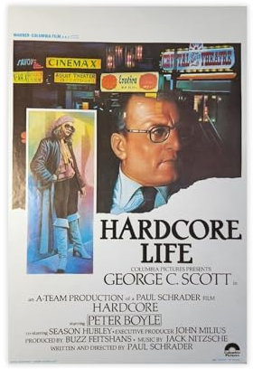 Ein Seltenes Filmplakat von Paul Schraders Gritty Underworld Thriller mit George C. Scott und Peter Boyle Leinwandposter Wandkunst Dekor Druck Bild Gemälde für Wohnzimmer Schlafzimmer