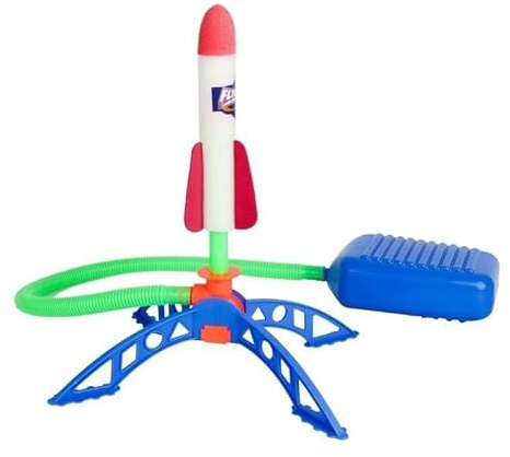 ZhuXlXxlLiand Rocket Launcher Toy for Kids, rocket launch toy,Foot-Operated with 1 Foam Rockets, Outdoor Fun for Ages 5+, Perfect for Science Exploration and Gifts