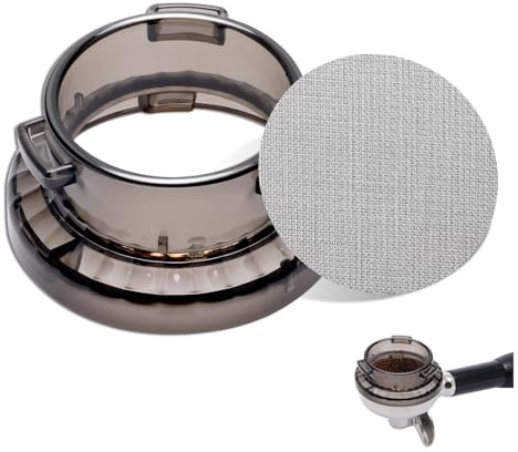 54mm Dosing Funnel with 53.5mm Puck Screen, Catcan Espresso Funnel for Breville Series Barista Portafilter Funnel