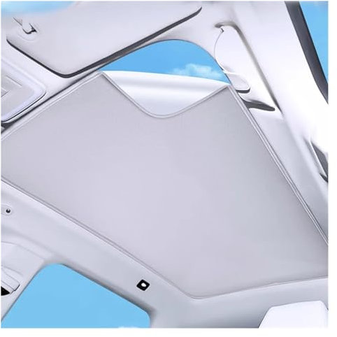 Autofenster Sonnenschutz Für ID.4 2020 2021 2022 2023 Dachsonnenschutz Auto Elektrostatische Adsorption Schiebedach Sonnenschirm Dachfenster Rollo Beschattung Aufkleber Sonnenschutz Seitenscheibe(Beig