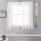 MRTREES Vorhang Transparente Weiß 180cm lang 140cm breit Halbtransparente Voile Gardinen Weiss Vorhang Wohnzimmer modern Kurz für Küche, Kinderzimmer, Wohnzimmer und Schlafzimmer 2 Set