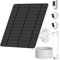 Czemo Panneau Solaire pour Camera Exterieur, 5W Panneau Solaire Compatible avec Caméra Ring, Adaptateur USB-C inclus, étanche IP65